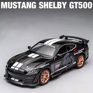 1:32 Diecast Ford Mustang Shelby GT500 With Acrylic Display Box - Black